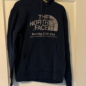 The North Face Navy Hoodie with Logo